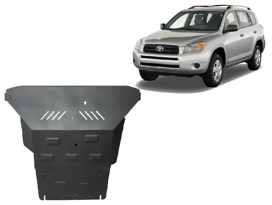 Pohjapanssari Toyota RAV4 diesel (2000-2005), moottori, vaihdelaatikko, jäähdytin, terästä – Scut Protection