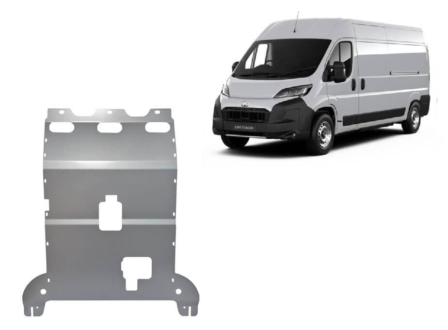 Pohjapanssari Toyota Proace Max (2024➟), moottori, vaihdelaatikko, jäähdytin, alumiinia – Scut Protection