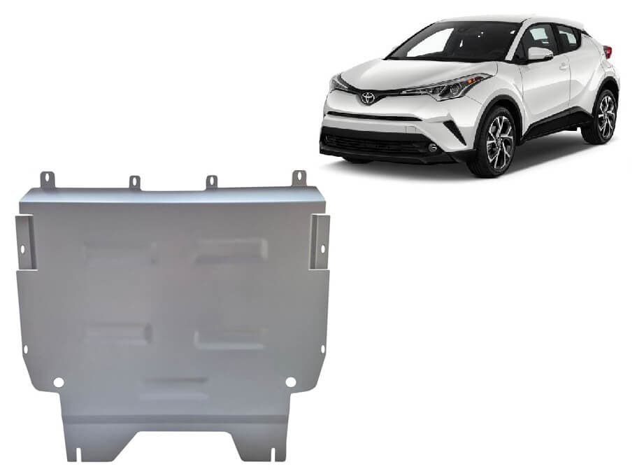 Pohjapanssari Toyota C-HR (2016-2023), moottori, vaihdelaatikko, jäähdytin, alumiinia – Scut Protection