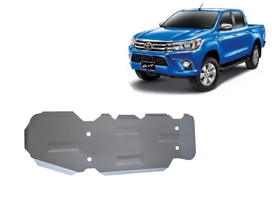 Pohjapanssari Toyota Hilux Revo (2016-2021), polttoainetankki, alumiinia – Scut Protection