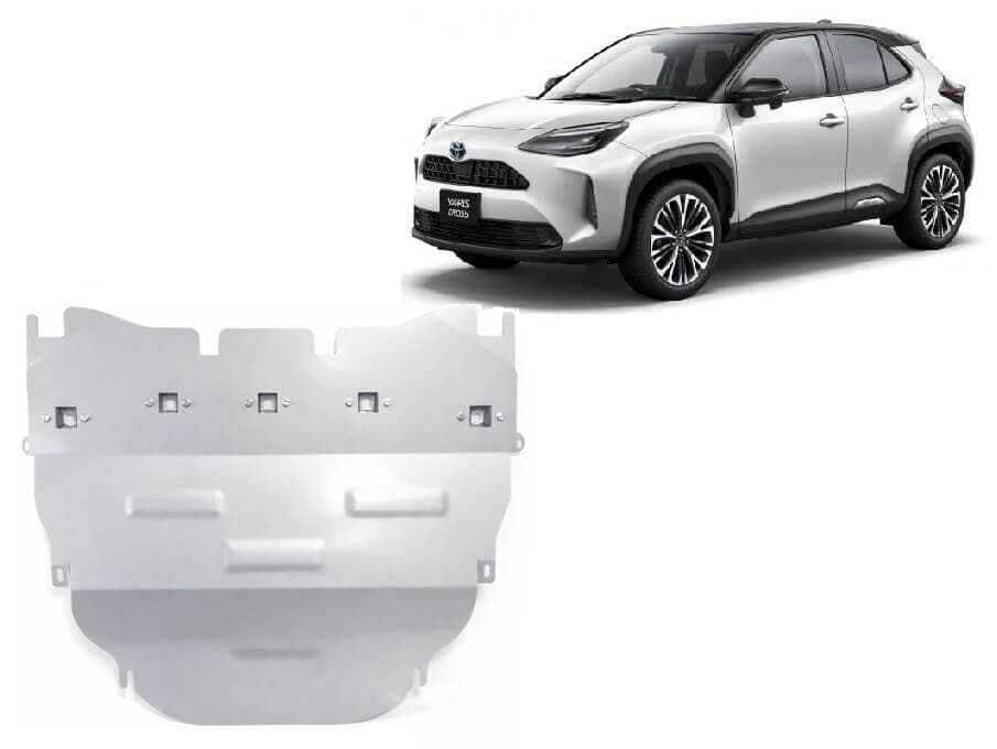 Pohjapanssari Toyota Yaris Cross (2021➟), moottori, vaihdelaatikko, jäähdytin, alumiinia – Scut Protection