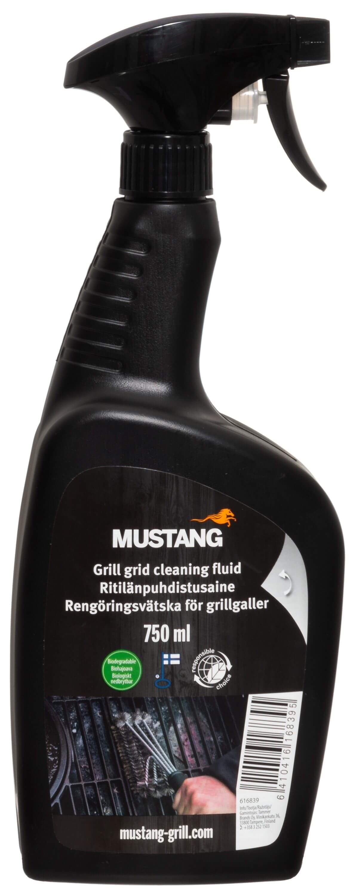 Grillin ritilän puhdistusneste 750 ml, Mustang – Mustang