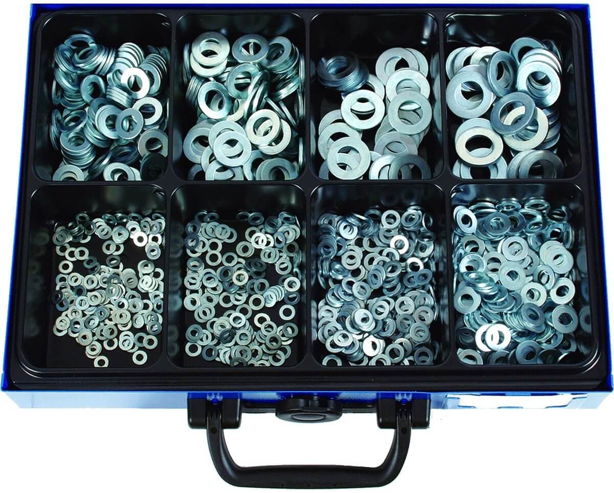 Aluslaattalajitelma DIN 125, sinkitty, Förch – Förch