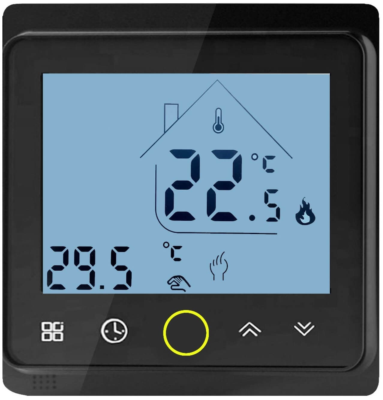 Yhdistelmätermostaatti digitaalinen, musta, Båden – Båden