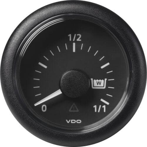 Septitankkimittari Ø52 mm, VDO Musta Septitankkimittari 12-24 V, 4-20 mA anturille – VDO