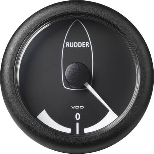 VLB peräsinkulmamittari 12/24 V, 85 mm, VDO Musta mittari – VDO