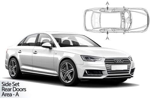 Häikäisysuojasarja Audi A4, B9 4-ovinen (2015➟), Car Shades – CarShades