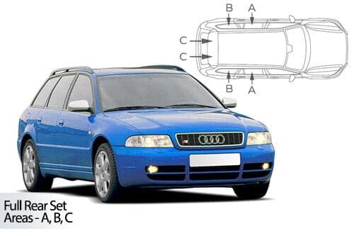 Häikäisysuojasarja Audi A4 B5, Avant (1994-2001), Car Shades – CarShades
