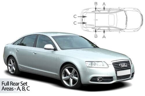 Häikäisysuojasarja Audi A6 C6, 4 ovinen (2004-2011), Car Shades – CarShades