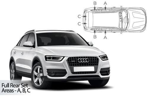 Häikäisysuojasarja Audi Q3 Typ 8U, 5 ovinen (2012-2018), Car Shades – CarShades