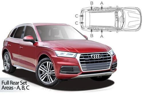 Häikäisysuojasarja Audi Q5 Typ FY, 5 ovinen (2017➟), Car Shades – CarShades