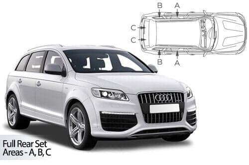 Häikäisysuojasarja Audi Q7 Typ 4L, 5 ovinen (2006-2015), Car Shades – CarShades