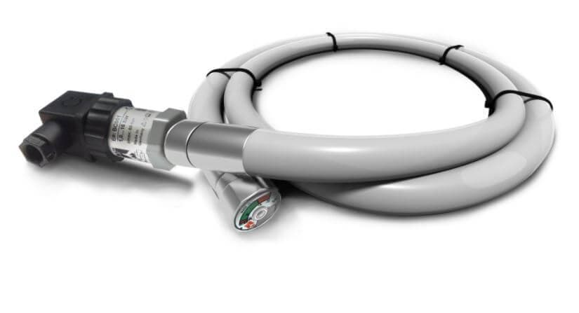 Sammutusjärjestelmä sähkökeskukseen (painekytkimellä), BlazeCut Sammutusletku 1,1 m, sammutustilavuus: 0,35/0,46 m³