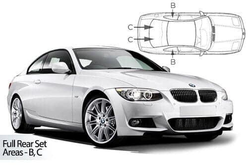 Häikäisysuojasarja BMW 3-Sarja E92, 2 ovinen (2005-2012), Car Shades – CarShades