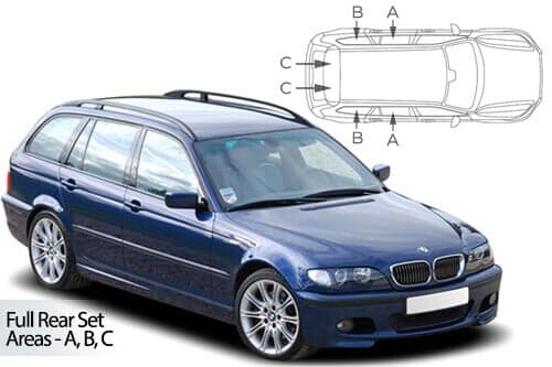Häikäisysuojasarja BMW 3-Sarja E46, Farmari (1998-2005), Car Shades – CarShades