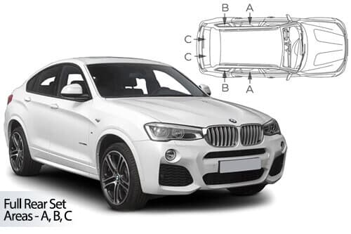 Häikäisysuojasarja BMW X4 F26 5-ovinen (2014-2018), Car Shades – CarShades