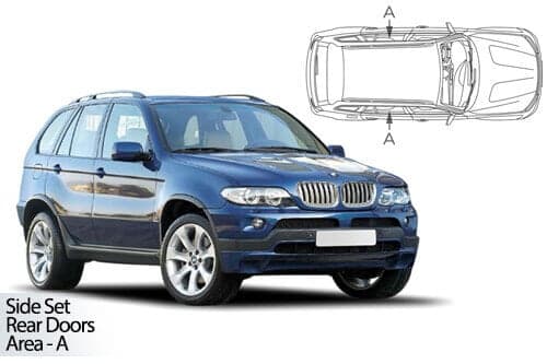 Häikäisysuojasarja BMW X5 E53, 5 ovinen (1999-2006), Car Shades – CarShades