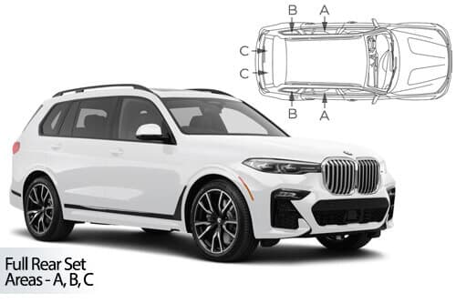 Häikäisysuojasarja BMW X7 G07, 5 ovinen (2018➟), Car Shades – CarShades