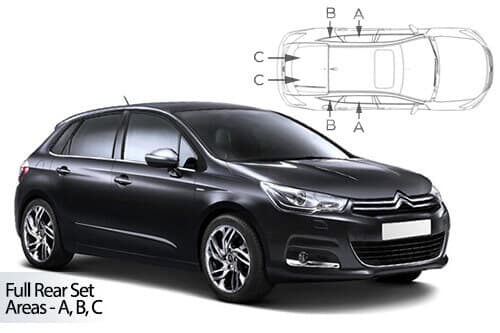 Häikäisysuojasarja Citroen C4, 5 ovinen (2010-2019), Car Shades – CarShades