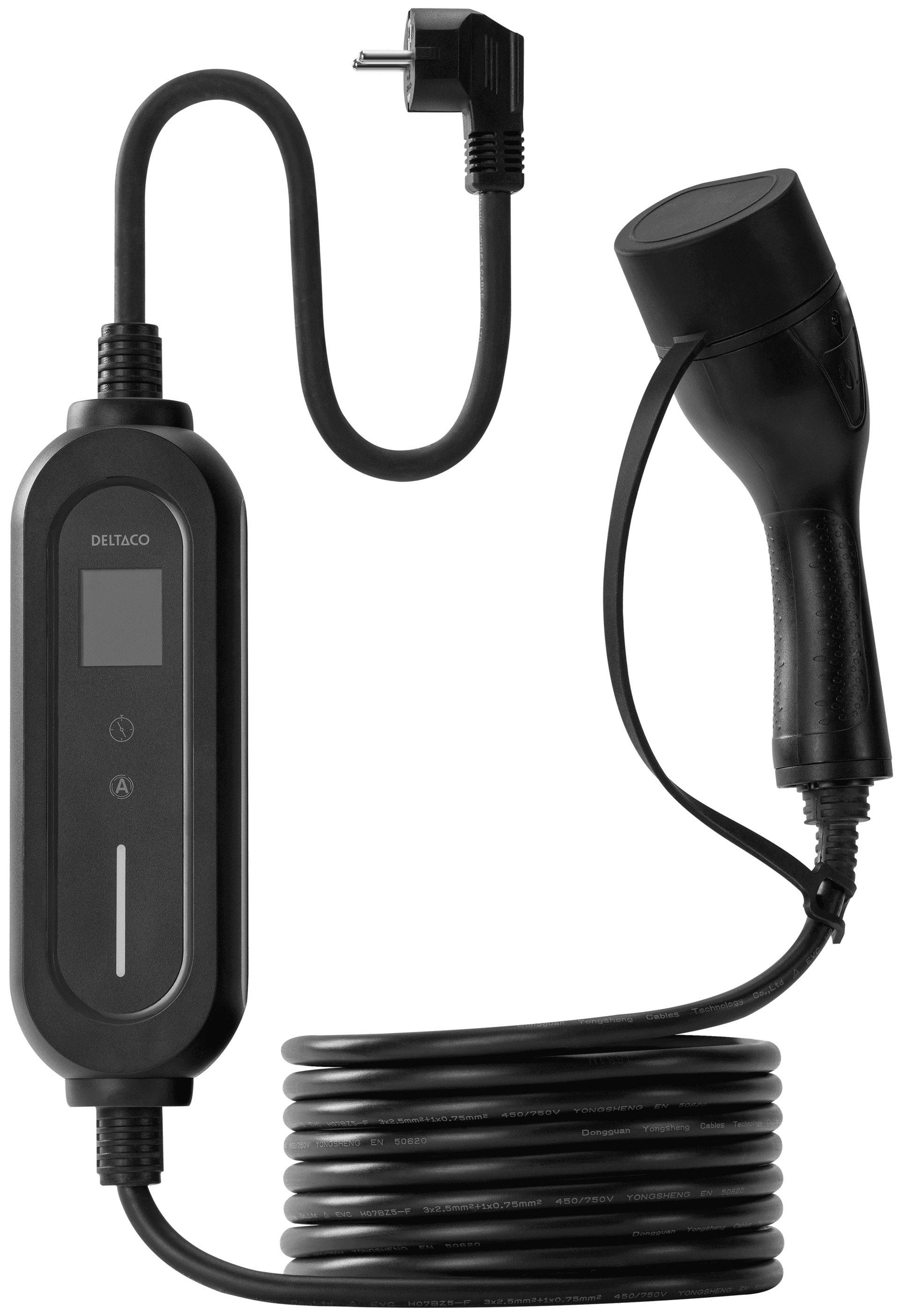 Sähköauton laturi 5,5 m | 1-vaihe | 3,5 kW | Type 2, Deltaco – Deltaco