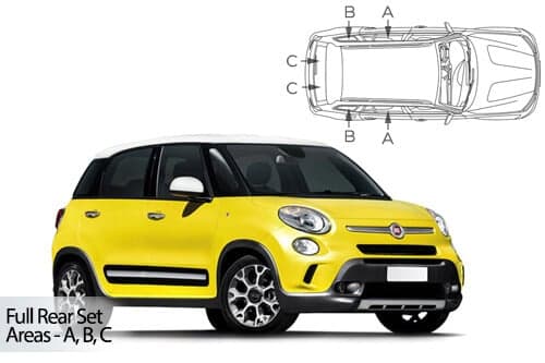 Häikäisysuojasarja Fiat 500L MPV Trekking, 5 ovinen (2012➟), Car Shades – CarShades