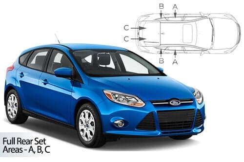 Häikäisysuojasarja Ford Focus, 5 ovinen (2011-2018), Car Shades – CarShades