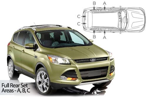 Häikäisysuojasarja Ford Kuga, 5 ovinen (2012-2019), Car Shades – CarShades