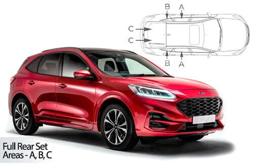 Häikäisysuojasarja Ford Kuga, 5 ovinen (2019➟), Car Shades – CarShades