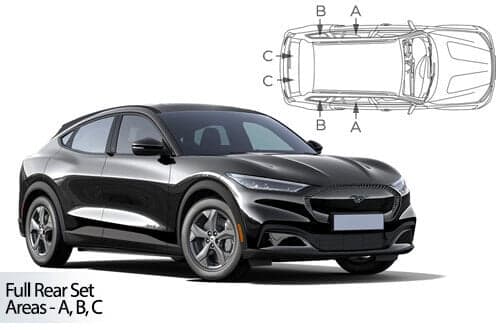 Häikäisysuojasarja Ford Mustang Mach-E, 5 ovinen (2021➟), Car Shades – CarShades