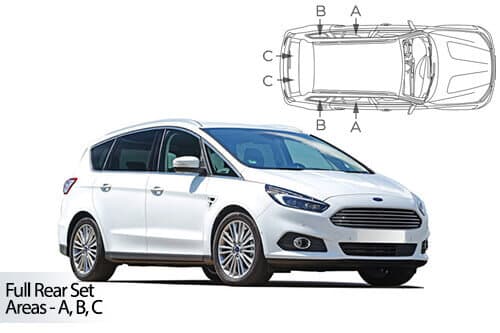 Häikäisysuojasarja Ford S-Max, 5-ovinen (2015➟), Car Shades – CarShades