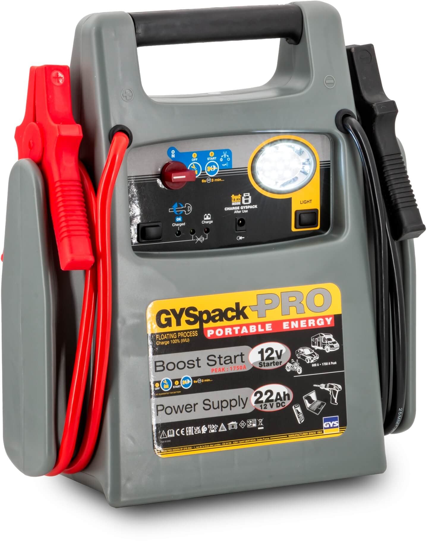Apukäynnistin Gyspack Pro 1100 A, 12 V, GYS – GYS