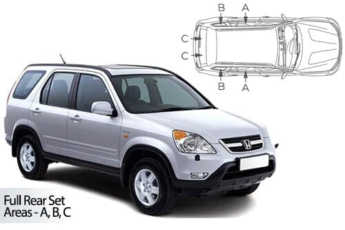 Häikäisysuojasarja Honda CR-V, 5 ovinen (2001-2006), Car Shades – CarShades