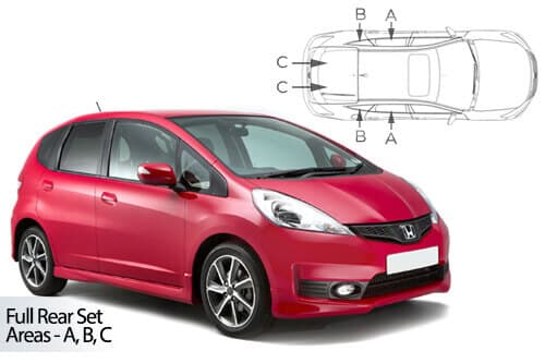Häikäisysuojasarja Honda Jazz, 5 ovinen (2008-2014), Car Shades – CarShades