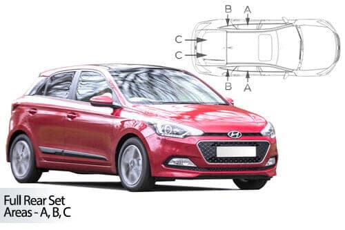 Häikäisysuojasarja Hyundai i20, 5 ovinen (2014-2020), Car Shades – CarShades