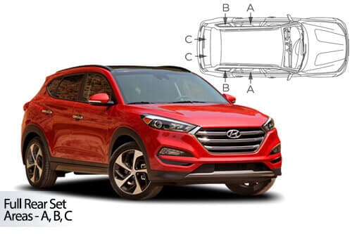 Häikäisysuojasarja Hyundai Tucson, 5-ovinen (2015-2018), Car Shades – CarShades