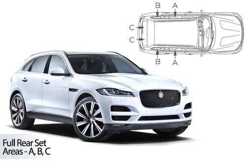 Häikäisysuojasarja Jaguar F-Pace, 5 ovinen (2016➟), Car Shades – CarShades