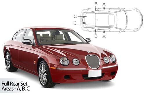 Häikäisysuojasarja Jaguar S-Type, 4 ovinen (1999-2008), Car Shades – CarShades