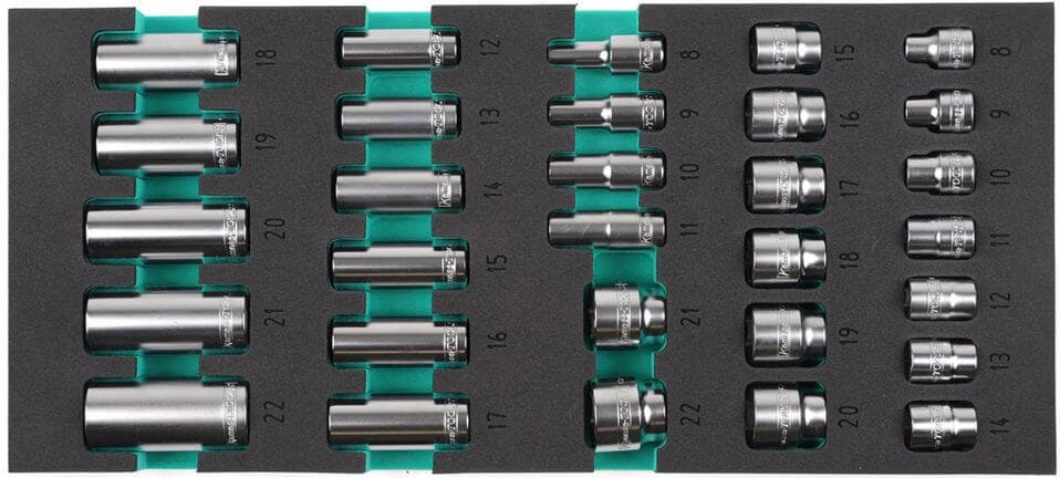 Hylsysarja 3/8" 8-22 mm, 12-kulma, Kamasa-Tools – Kamasa-Tools