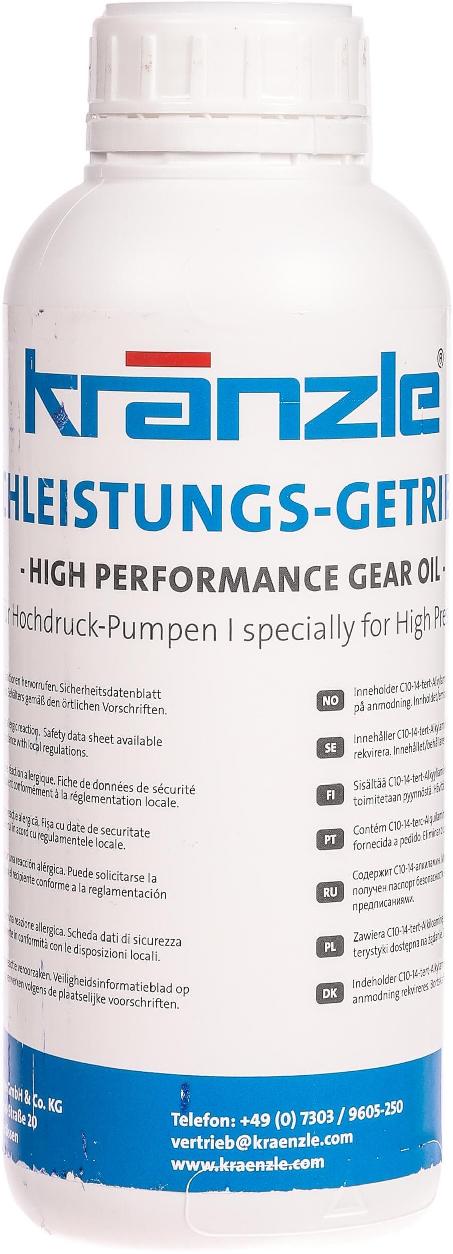 Painepesurien pumppujen voiteluöljy, 1 l, Kränzle – Kränzle