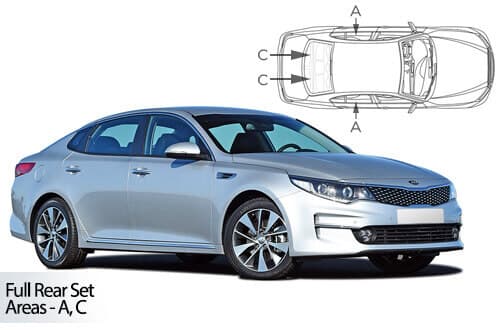 Häikäisysuojasarja Kia Optima, 4 ovinen (2015-2020), Car Shades – CarShades