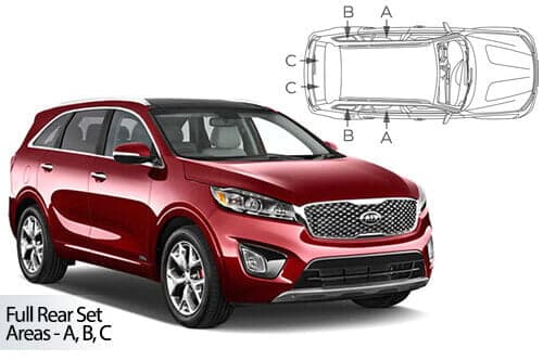 Häikäisysuojasarja Kia Sorento 5-ovinen (2015-2020), Car Shades – CarShades