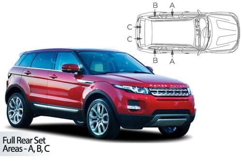 Häikäisysuojasarja Land Rover Range Rover Evoque, 5 ovinen (2011-2018), Car Shades – CarShades