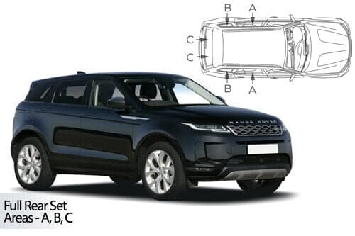 Häikäisysuojasarja Land Rover Range Rover Evoque, 5 ovinen (2018➟), Car Shades – CarShades