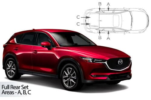 Häikäisysuojasarja Mazda CX5, 5 ovinen (2017➟), Car Shades – CarShades