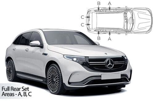 Häikäisysuojasarja Mercedes-Benz EQC, 5 ovinen (2019➟), Car Shades – CarShades