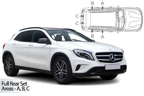 Häikäisysuojasarja Mercedes-Benz GLA X156, 5 ovinen (2014-2020), Car Shades – CarShades