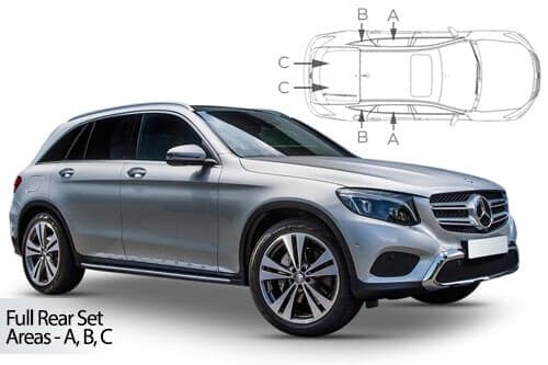 Häikäisysuojasarja Mercedes-Benz GLC X253, 5 ovinen (2015➟), Car Shades – CarShades
