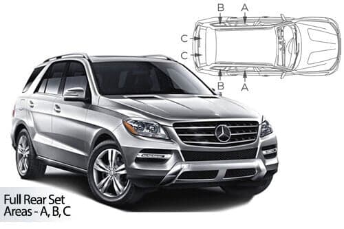 Häikäisysuojasarja Mercedes-Benz ML W166, 5 ovinen (2012-2019), Car Shades – CarShades