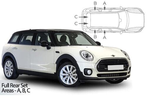 Häikäisysuojasarja Mini Clubman, 3 ovinen (2014➟), Car Shades – CarShades