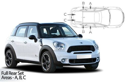 Häikäisysuojasarja Mini Countryman, 5 ovinen (2010-2016), Car Shades – CarShades